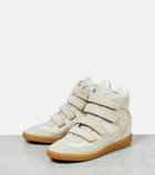 Isabel Marant - Bilsy suede high-top sneakers