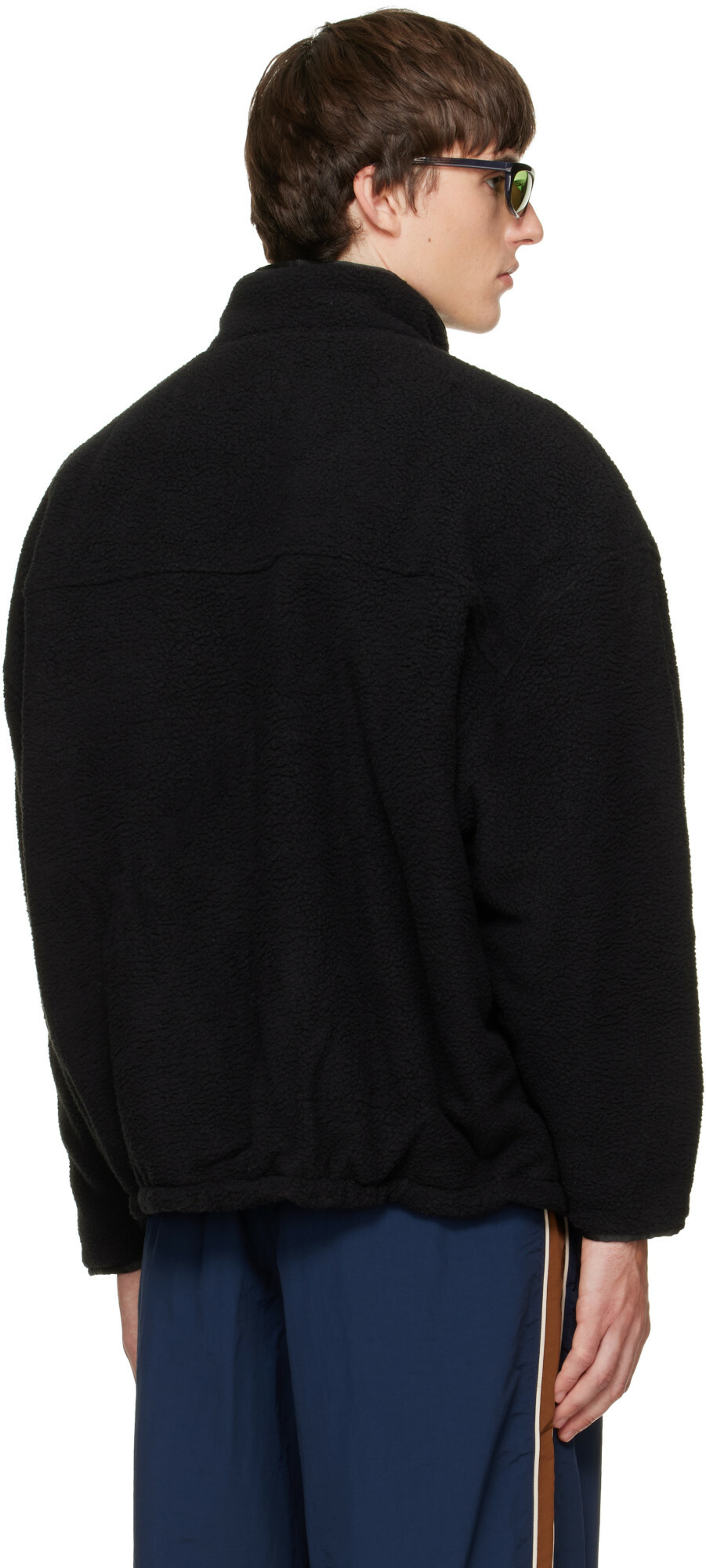 WILLY CHAVARRIA Black Reversible 'Willy' Fleece Jacket