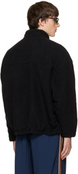 WILLY CHAVARRIA Black Reversible 'Willy' Fleece Jacket