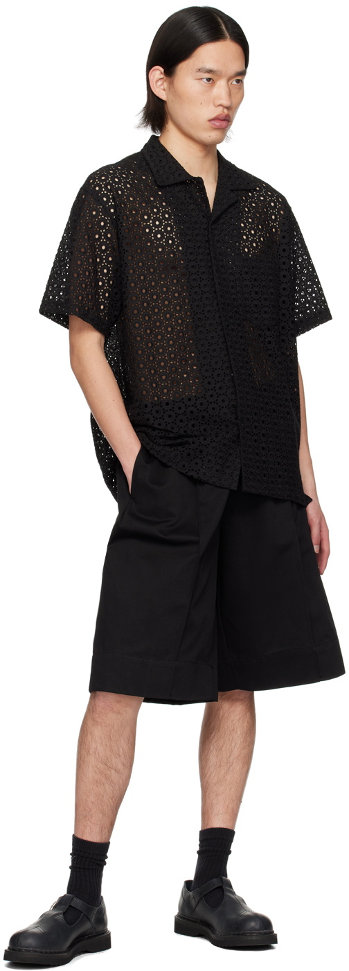 The Frankie Shop Black Adan Shorts