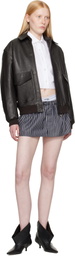 HommeGirls Black Boxer Miniskirt