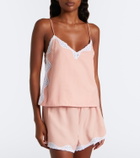 Posse Tabitha lace-trimmed shorts