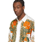 Casablanca White Silk Les Oranges Shirt