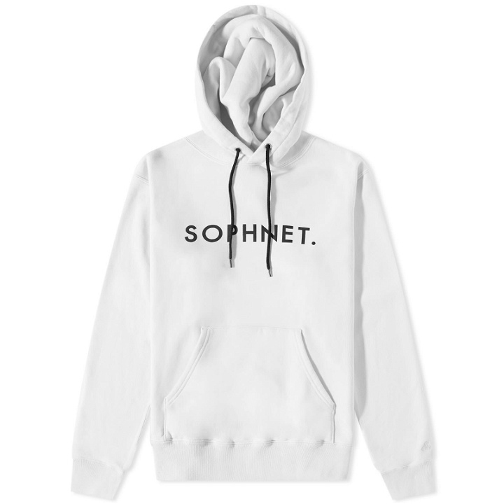 Photo: SOPHNET. Men's Logo Popover Hoody in Off White