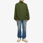 MM6 Maison Margiela Men's Horizontal Rib Jumper in Khaki