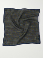 Lardini - Printed Wool Pocket Square