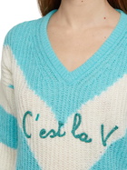 MC2 Saint Barth Woman Cropped Sweater With Argyle Pattern