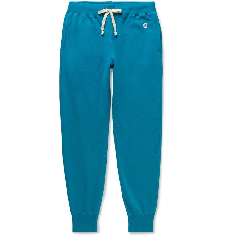 Photo: Todd Snyder Champion - Tapered Loopback Cotton-Jersey Sweatpants - Blue