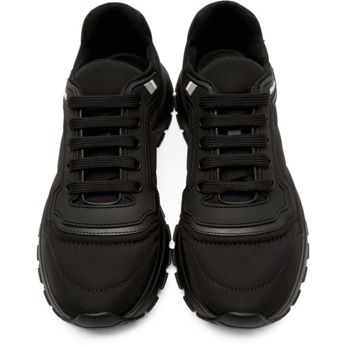 Prada Black Gabardine Soft Sneakers Prada display picture 2