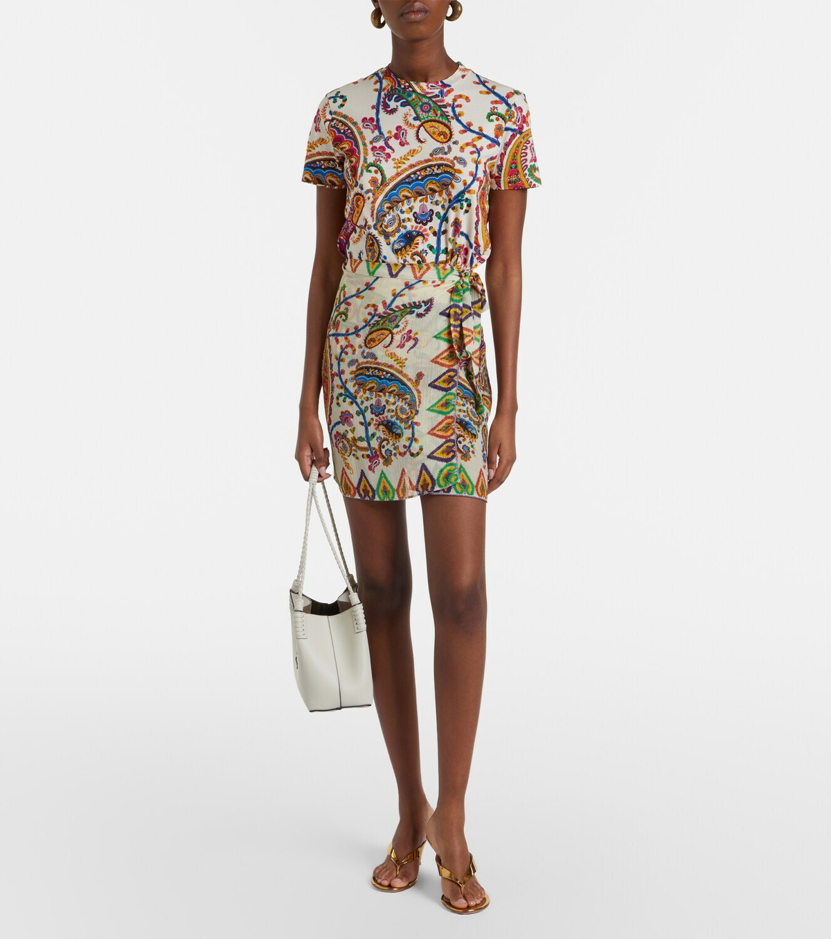Etro Paisley sheer beach cover-up