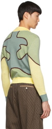 Lukhanyo Mdingi Green Cotton Sweater