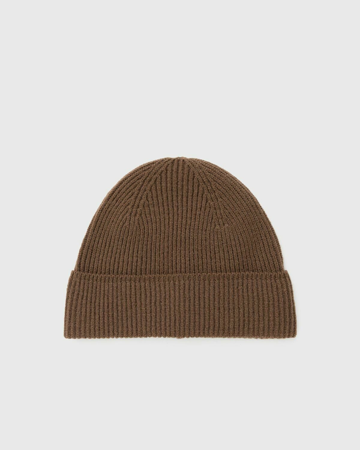 Pas Normal Studios Off-Race Merino Knit Beanie Brown Mens Beany