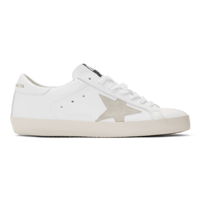 Photo: Golden Goose White and Grey Superstar Sneakers