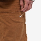Nike Men's Double Knee Pant in Ale Brown/White