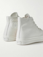 Converse - Chuck 70 Full-Grain Leather High-Top Sneakers - White