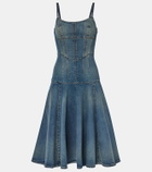 McQueen Denim midi dress