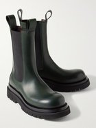 Bottega Veneta - Leather Chelsea Boots - Green