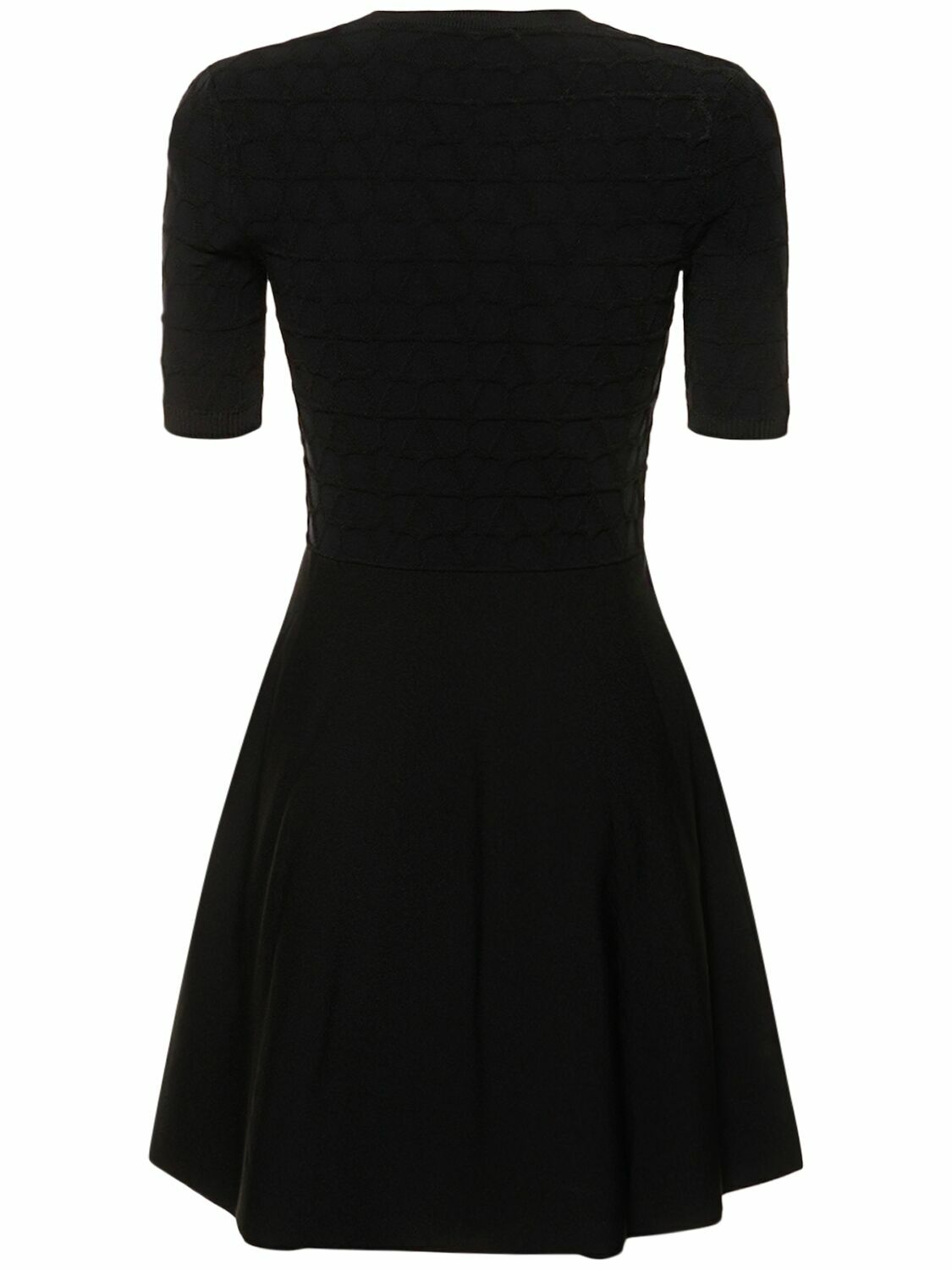 VALENTINO - Knit Logo Short Sleeve Mini Dress Valentino