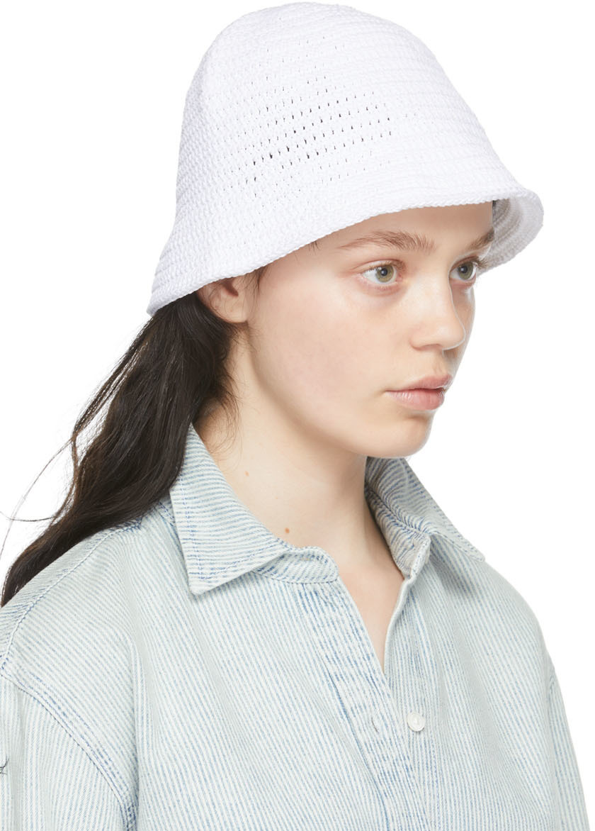 Missing You Already White Cupro Beach Hat