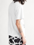 Aries - Printed Cotton-Jersey T-Shirt - White