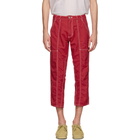 Eckhaus Latta Red Blunt Trousers