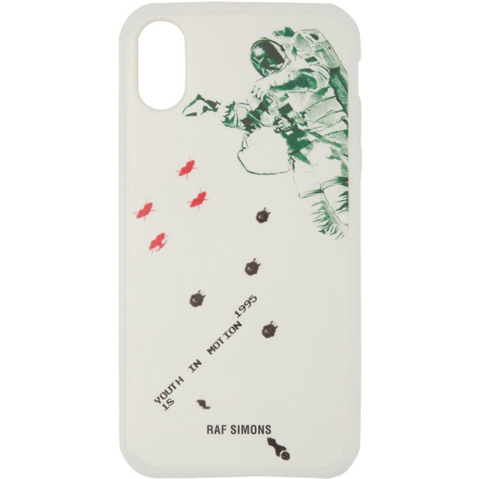 Photo: Raf Simons White Youth In Motion iPhone X Case