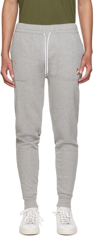 Photo: Maison Kitsuné Gray Chillax Fox Lounge Pants