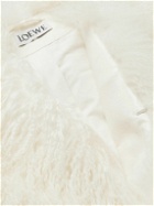Loewe - Oversized Shearling Coat - White