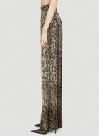 Dolce & Gabbana - Pleated Leopard Print Pants in Brown