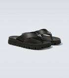 Prada Logo thong sandals