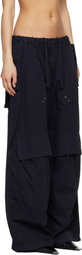 Alexander Wang Black Articulated Mid-Rise Cargo Pants