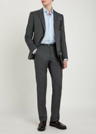 Emporio Armani Checked Wool Suit Grey