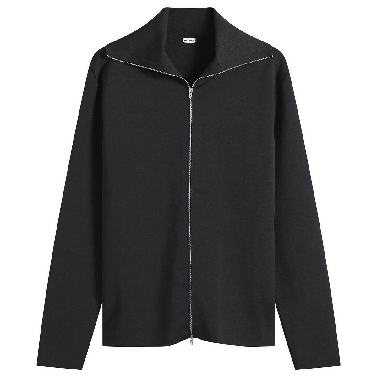 Jil Sander Black Zip Cardigan Jil Sander