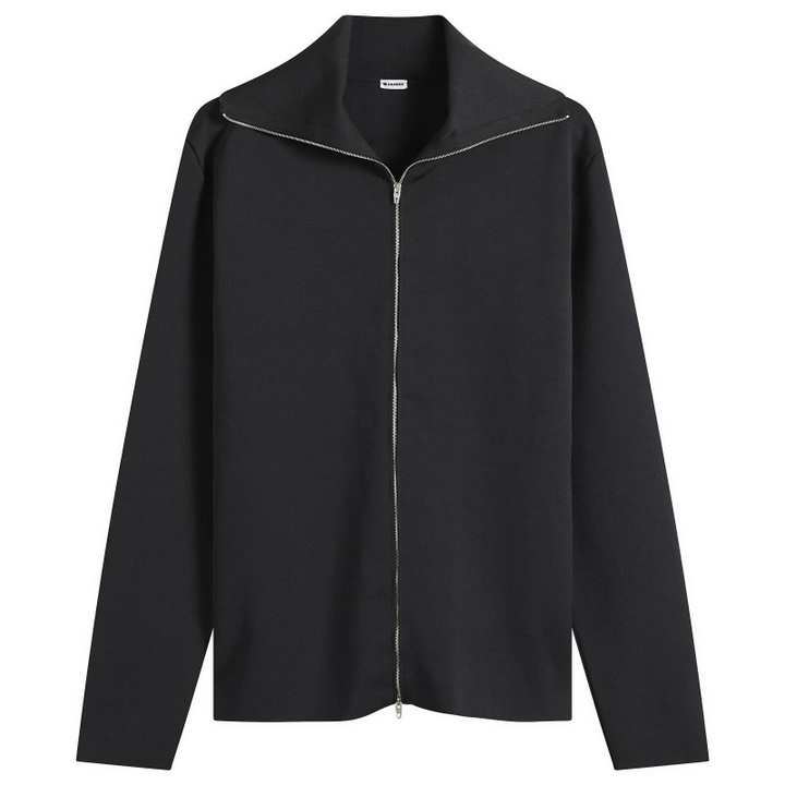 Photo: Jil Sander Men's Compact Zip Through Knit in Black