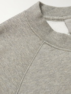 FEAR OF GOD ESSENTIALS - Logo-Print Cotton-Blend Jersey Sweatshirt - Gray