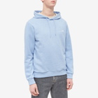 A.P.C. Men's A.P.C Item Logo Hoody in Sky Blue Marl