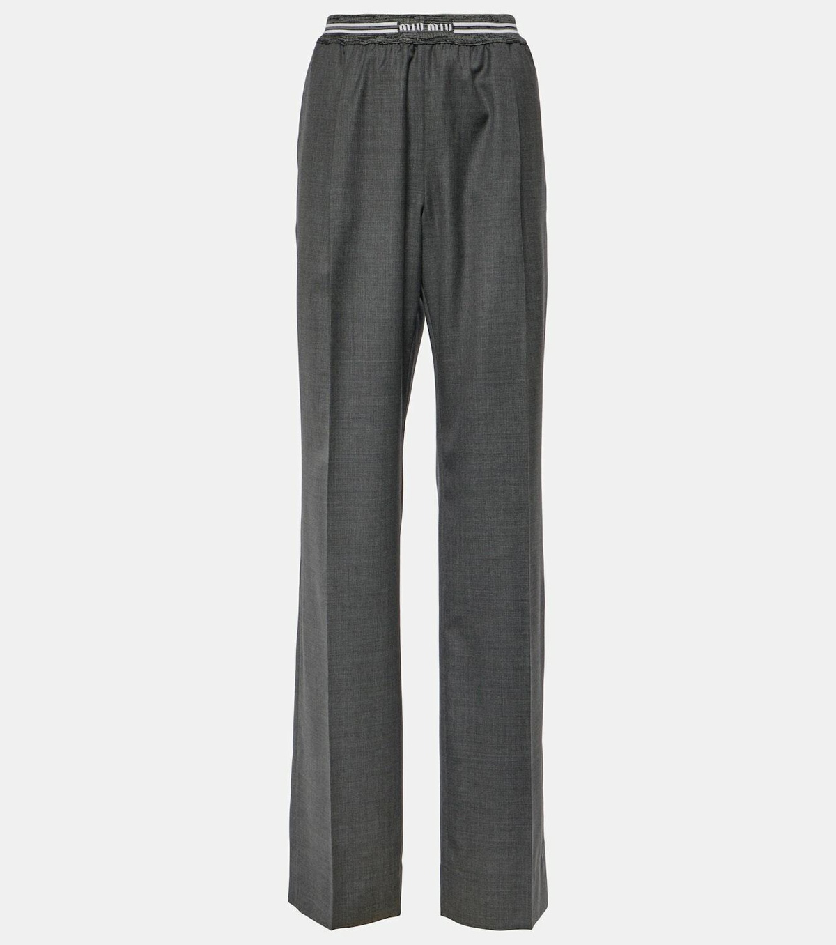 Miu Miu Low-rise wool pants Miu Miu
