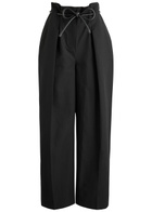 3.1 Phillip Lim Origami Wide-leg Twill Trousers Black