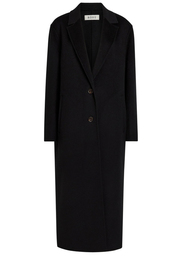 Photo: Rohe Single-breasted Wool Coat Black