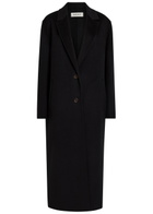 Rohe Single-breasted Wool Coat Black