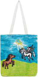 Sky High Farm Workwear White Flatbush Tote