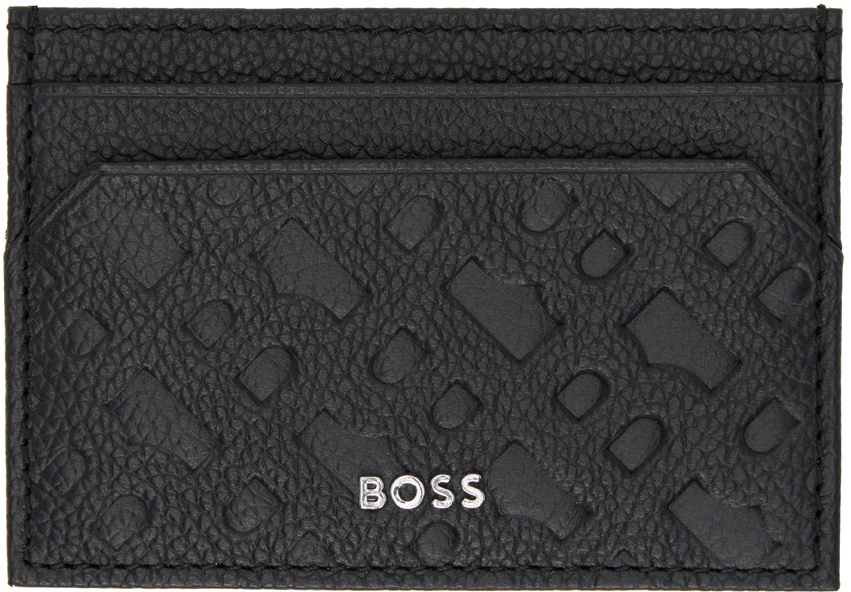 Boss Black Embossed Card Holder Boss 7220