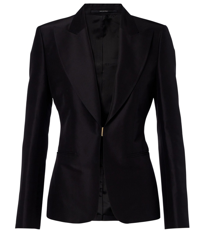 Photo: Gucci Silk faille blazer
