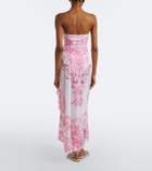 Camilla Printed jersey beach cover-up