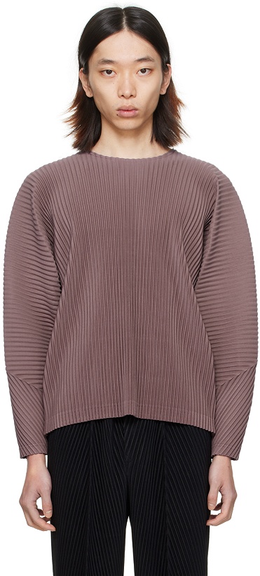 Photo: HOMME PLISSÉ ISSEY MIYAKE Purple Monthly Color January Long Sleeve T-Shirt