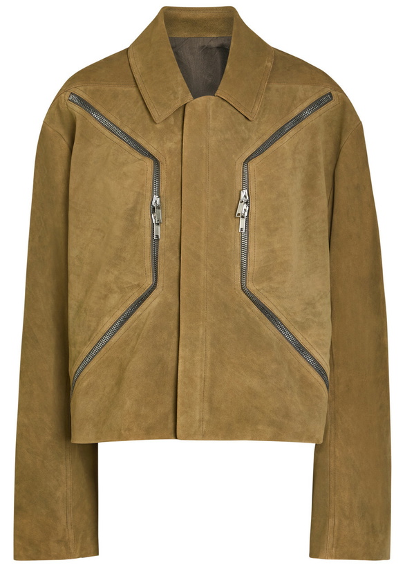 Photo: Rick Owens Heizer Suede Jacket Brown