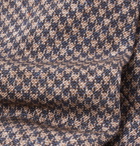 Brunello Cucinelli - 5cm Puppytooth Linen and Silk-Blend Tie - Men - Beige