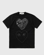 Comme des Garçons Play TEE LOGO PRINT KNIT Black Mens Shortsleefe