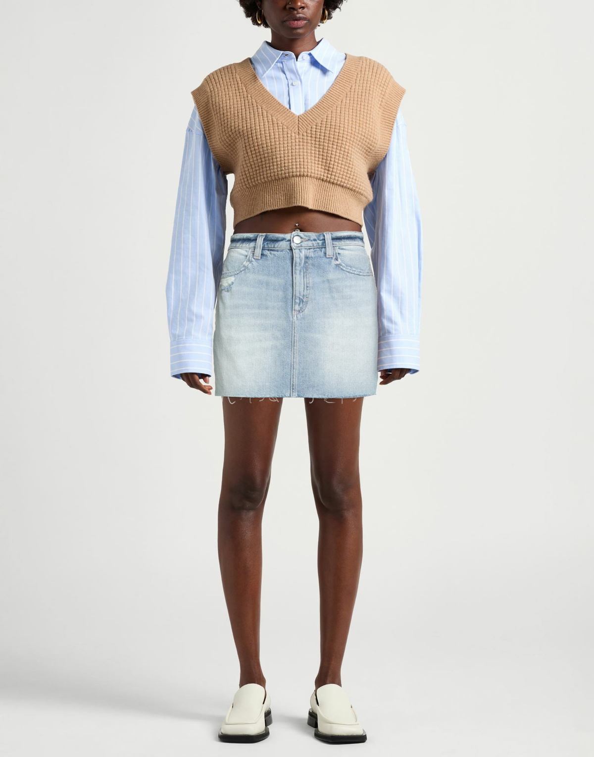 Icon Denim Womens Denim skirt in Blue