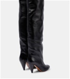 Proenza Schouler Cone leather over-the-knee boots